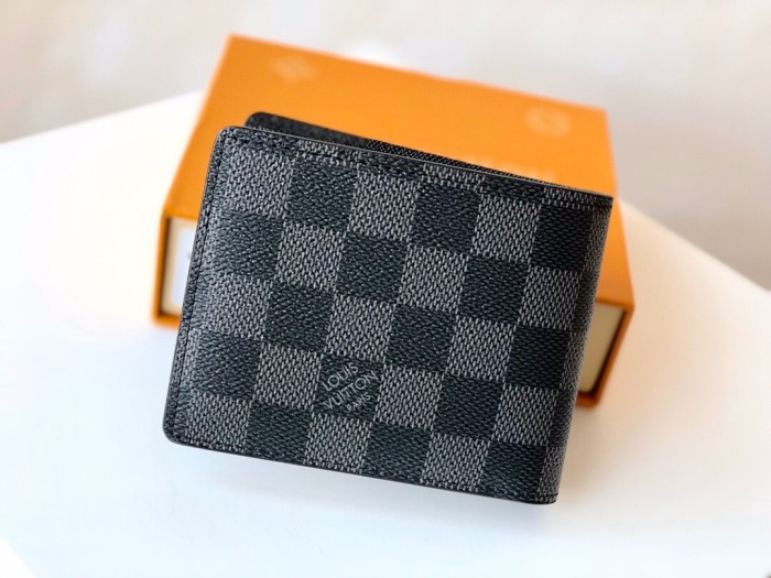 Men's Wallet,  High 1:1 Quality，with initial，with box, B80-1-2