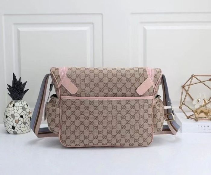 Canvas and split leather baby diaper bag + nursing bottle bag+ cushion, AAA, no box,diaper bag size  40x30x14cm,B98-28