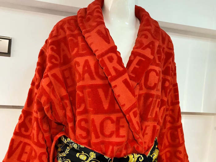Cottton long bathrobe for men and women,  CL110-94