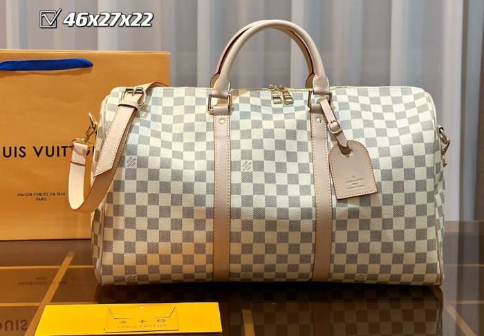 Split leather bag ,3A, size 46x27x22cm, 27x13x15cm, 19x10cm, 4 pieces for set, no box, B75-2833