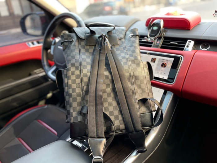 Split leather  bag ,4A,size 41x48x13cm, no box, B88-1681