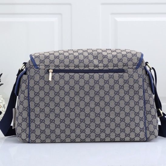 Canvas and split leather baby diaper bag + nursing bottle bag+ cushion, AAA, no box,diaper bag size  42x31x14cm,B98-34