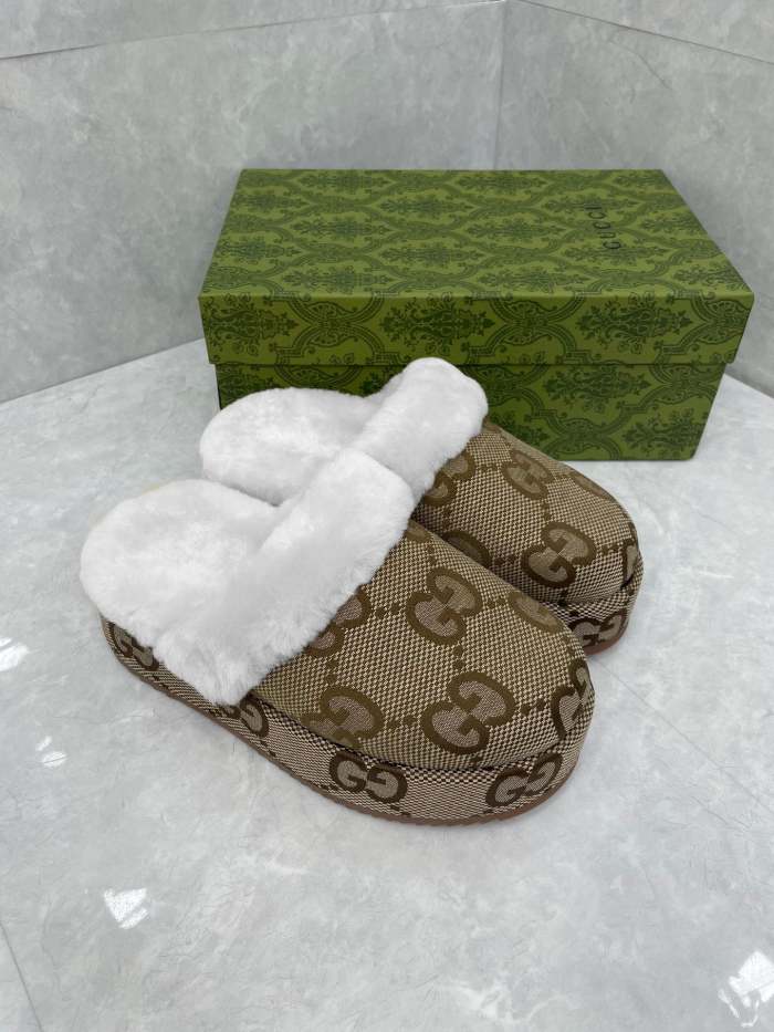 Women flat fur shoes, size 35-43, SS60-2264