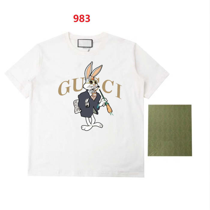 Fashion cotton T shirt for men and women, CL25-982-983