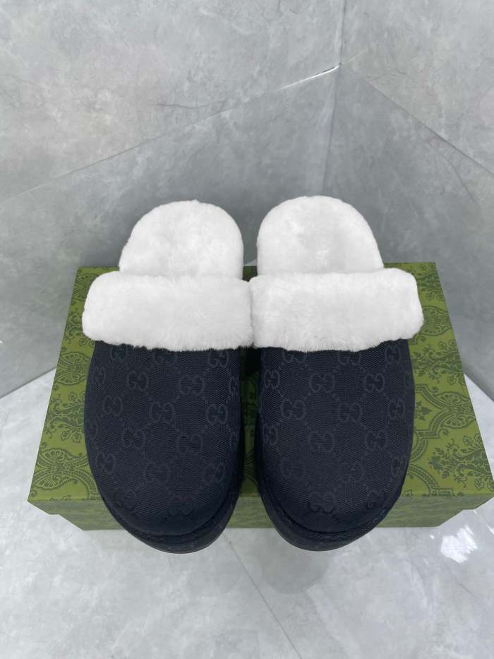 Women flat fur shoes, size 35-43, SS60-2267