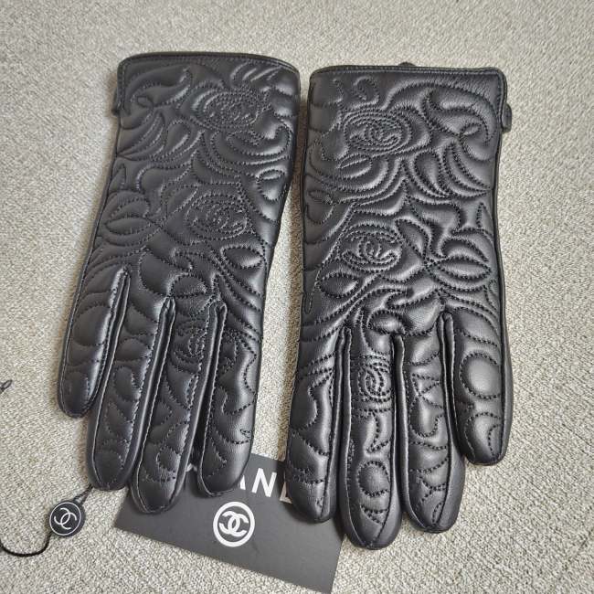 Women's fur leather gloves, GLS30-20