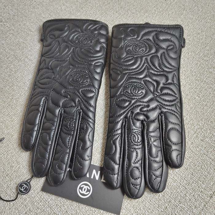 Women's fur leather gloves, GLS30-20