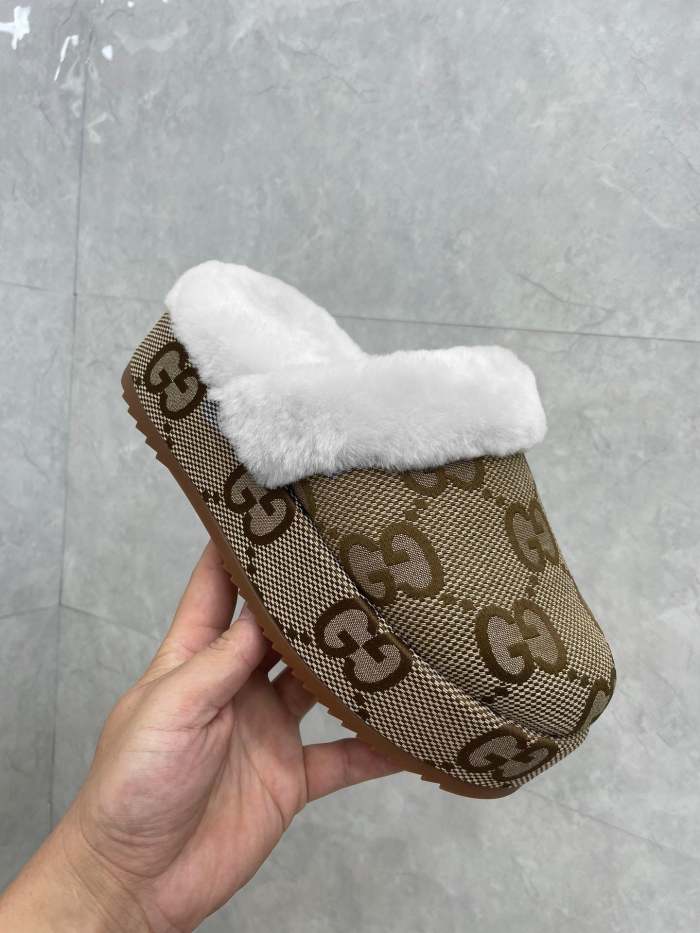 Women flat fur shoes, size 35-43, SS60-2264