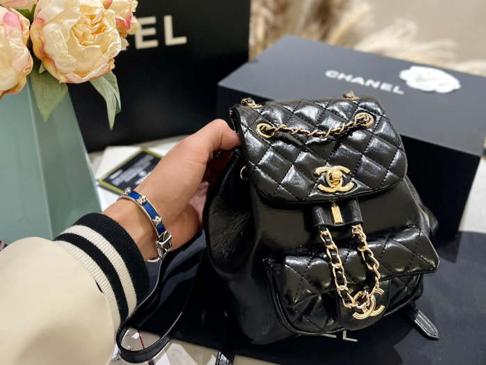 Split leather bag, 3A, size 17*18*12cm, no box, B68-5970