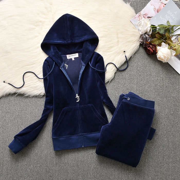 Women's fashion jacket pants velvet sports suit clothes , CL68-239-246
