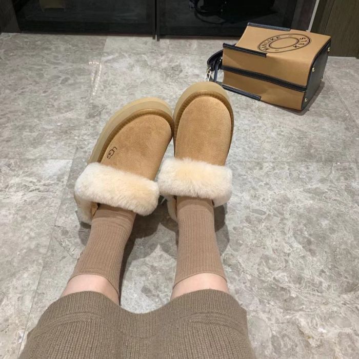 Women flat fur shoes, size 35-42, SS70-1800