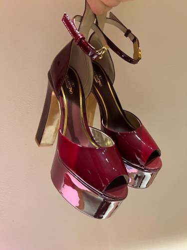 Women leather heel shoes,size 35-42, top quality,  heel 15.5cm, with box, SS138-53