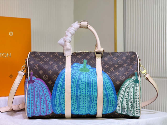 Keepall Leather  bag ,5A , size 45x27x20cm ,no box,  B110-143