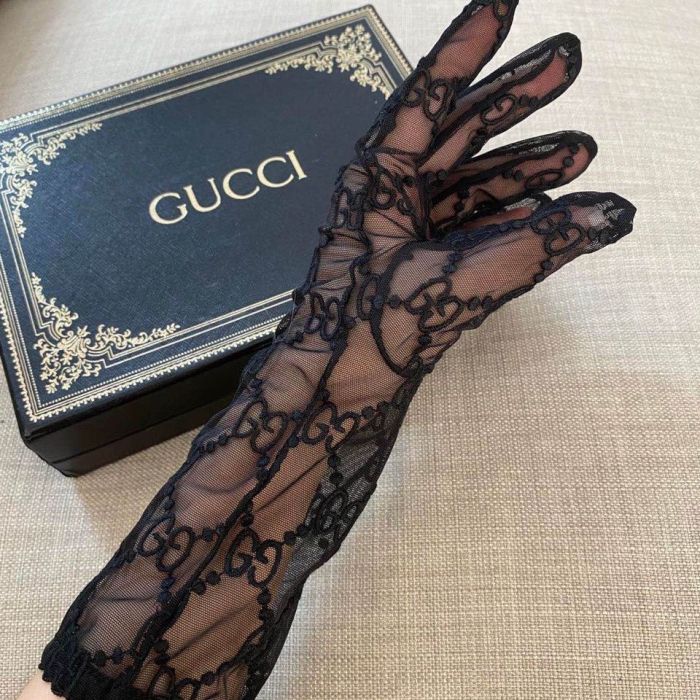 Women's Lace embroidery gloves, GLS30-23-24