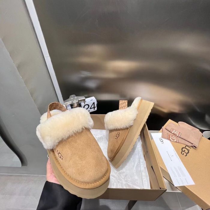 Women flat fur shoes, size 35-42, SS70-1800