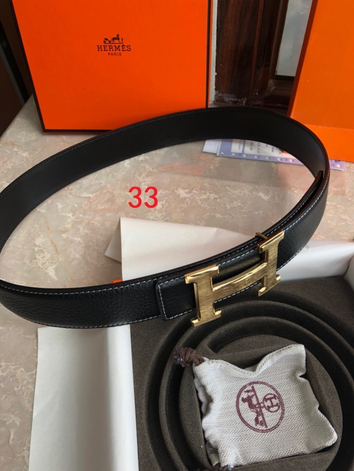 5A  leather belt, with box, BLT42-32-33