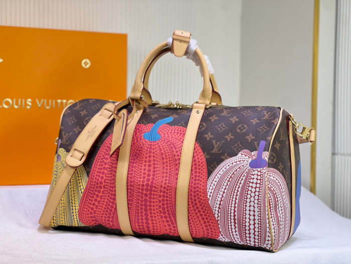 Keepall Leather  bag ,5A , size 45x27x20cm ,no box,  B110-142