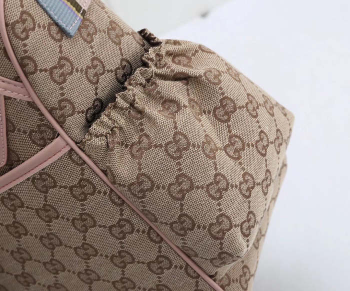 Canvas and split leather baby diaper bag + nursing bottle bag+ cushion, AAA, no box,diaper bag size  40x30x14cm,B98-52