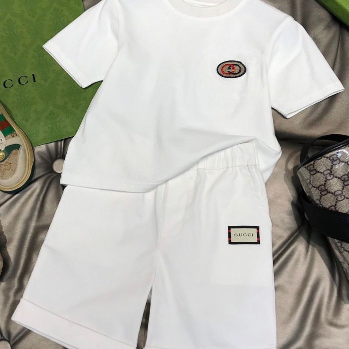 T-shirt + shorts  suit Kids set clothes, no box,CL25-884-885