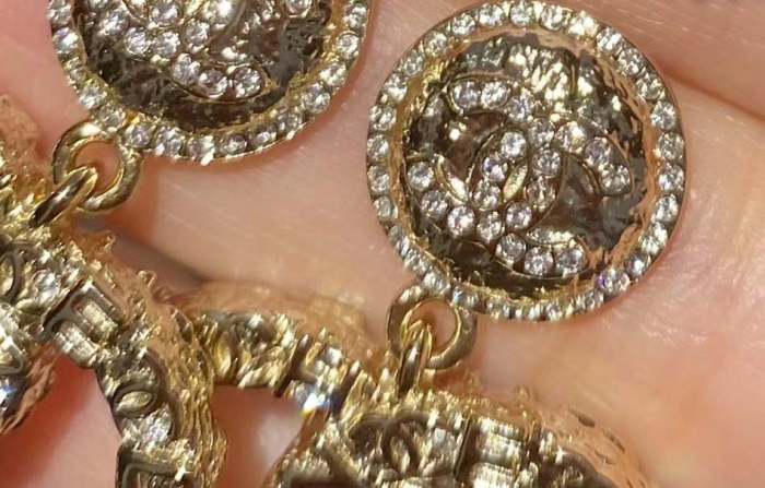 Earring  jewelry , with box,  J25-1627