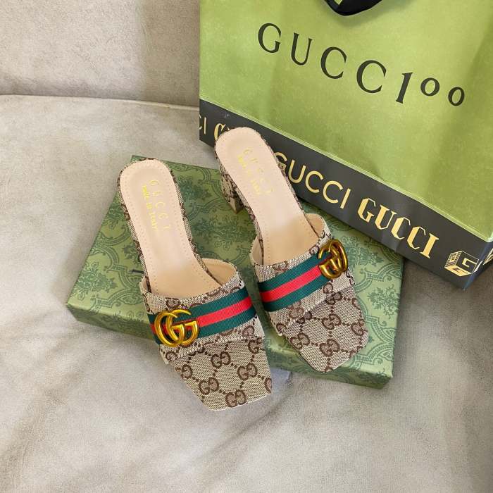 Women's heel slippers shoes , heel 6cm,size 35-40 ,SS50-1213