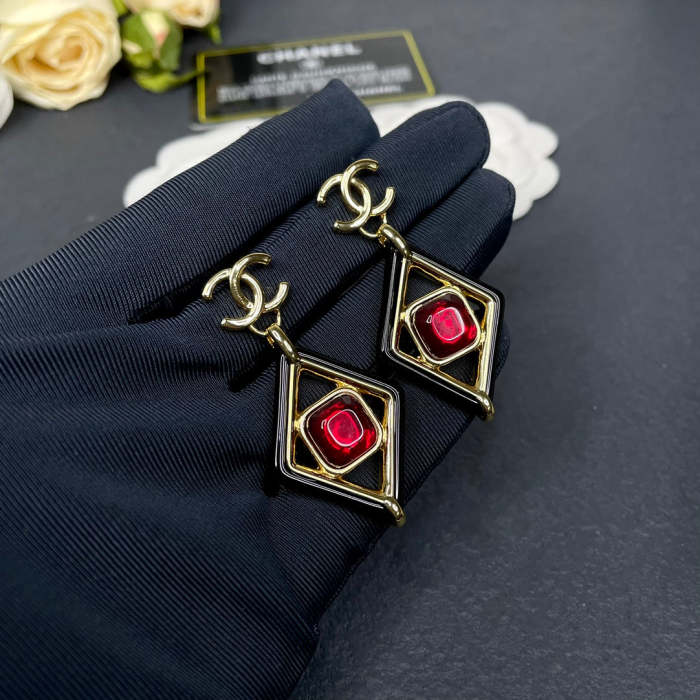 Earring  jewelry , with box,  J25-1549