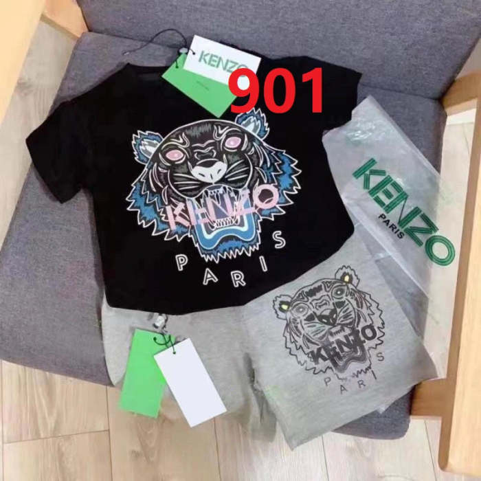T-shirt + shorts  suit Kids set clothes, no box,CL25-900-901