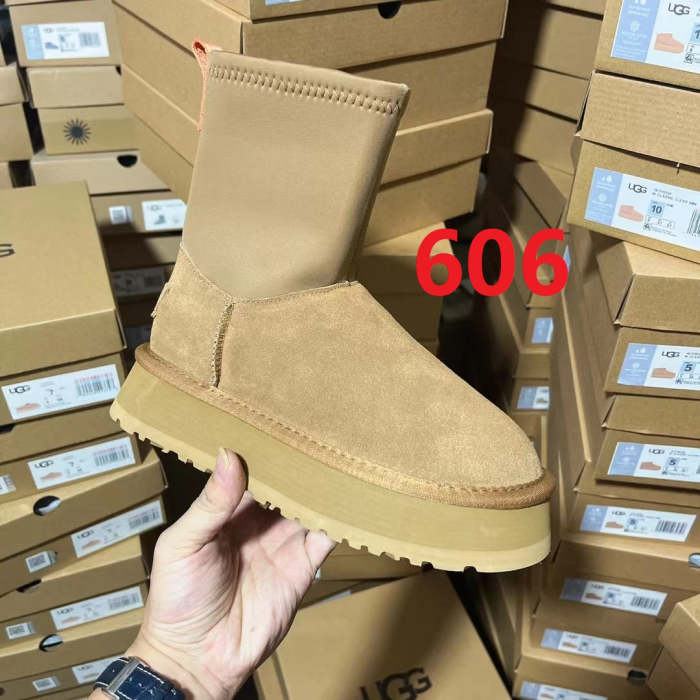 Women fur boots shoes, size 35-43, with box,SS88-606-607