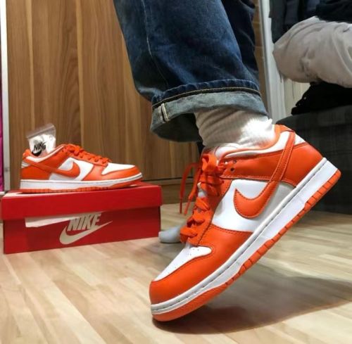 AJ  leather sport sneakers shoes white orange , size 36-46, SS80-451
