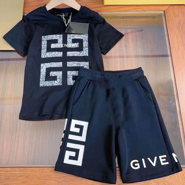T-shirt + shorts  suit Kids set clothes, no box,CL25-906-907