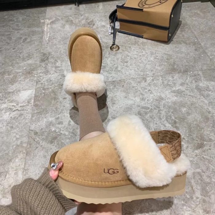 Women flat fur shoes, size 35-42, SS70-1800