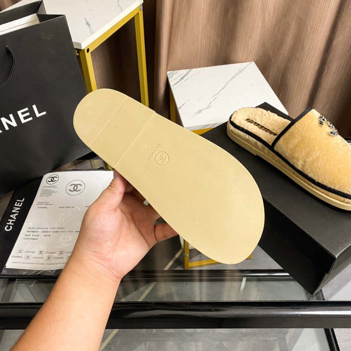 Women fur flat shoes,size 35-41, SS60-1936-1938