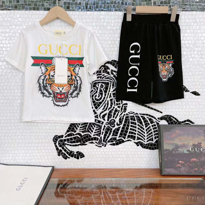T-shirt + shorts  suit Kids set clothes, no box, CL25-929-930