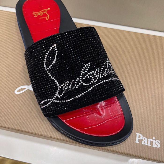 Men Rhinestone slippers shoes, size 38-46, SS88-527-529