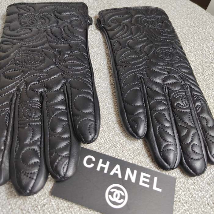 Women's fur leather gloves, GLS30-20