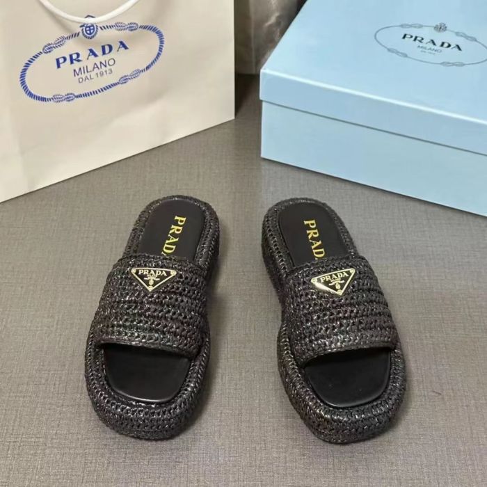 New woven slippers with thick soles，size 35-42, SS60-2308-2310