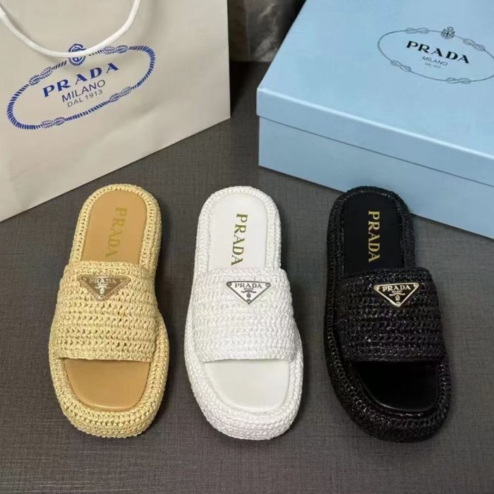 New woven slippers with thick soles，size 35-42, SS60-2308-2310