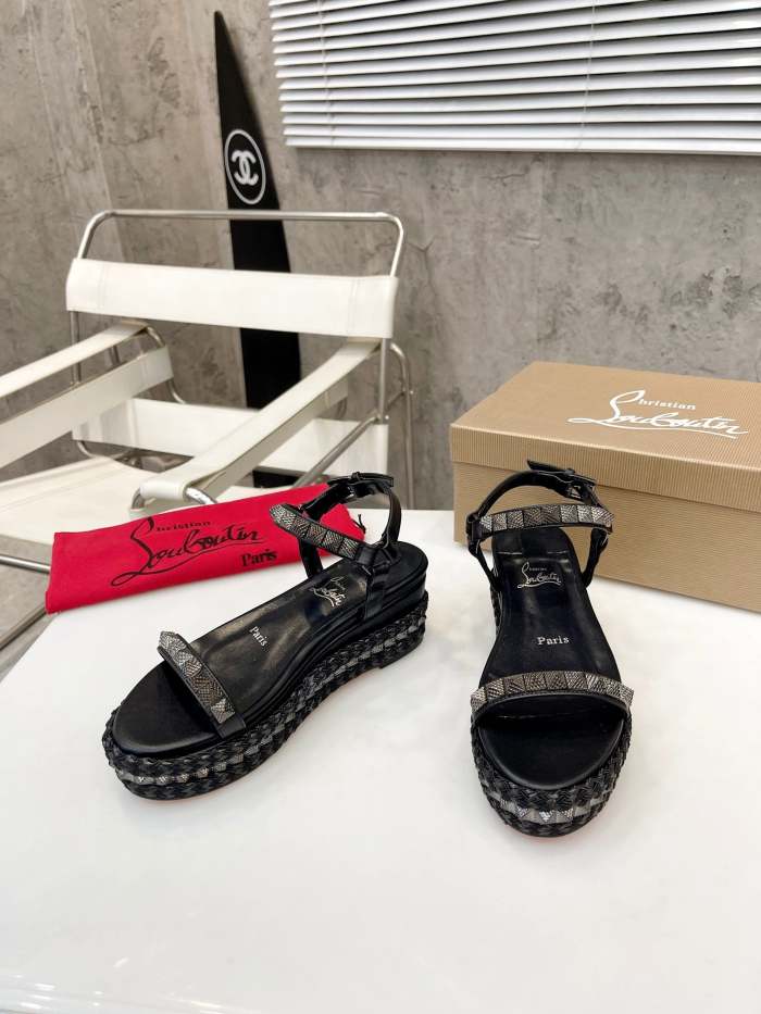 Women Thick-bottomed sandals shoes,heel 6cm, size 34-41, SS98-461-463
