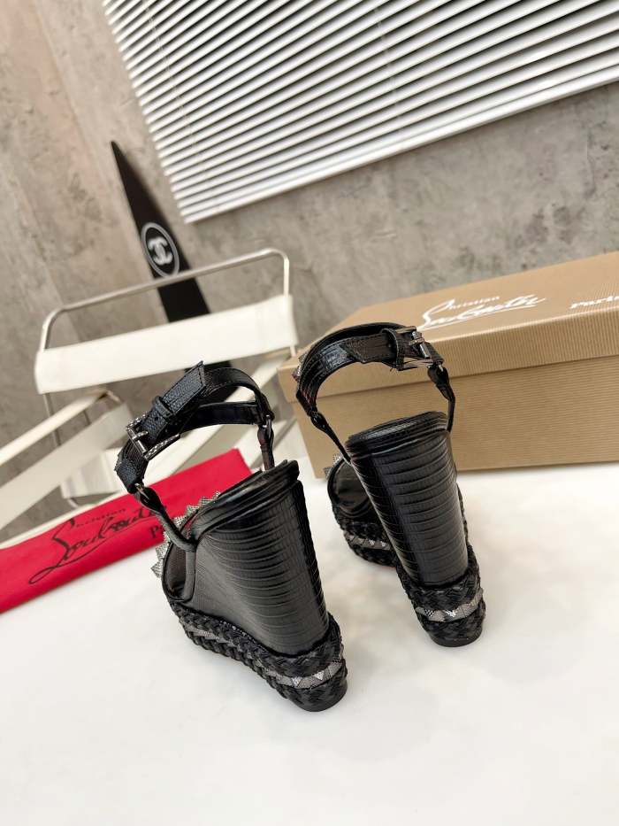 Women Thick-bottomed slipsole sandals shoes,heel 12cm, size 34-41, SS110-424-426