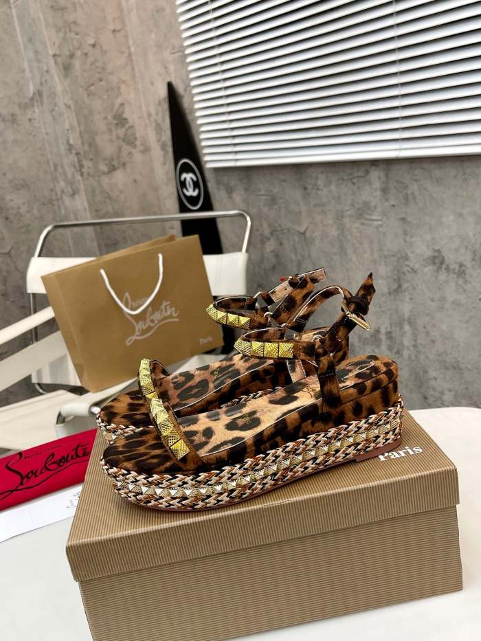 Women Thick-bottomed sandals shoes,heel 12cm or 6cm, size 34-41, SS98-459-460