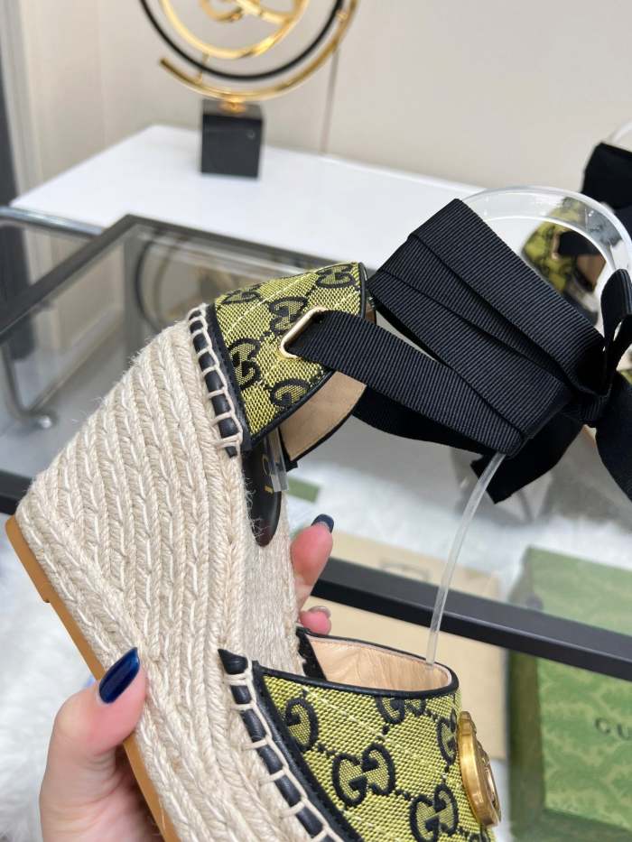 Women Thick-bottomed straw fisherman slipsole sandals shoes, size 35-42, SS98-447