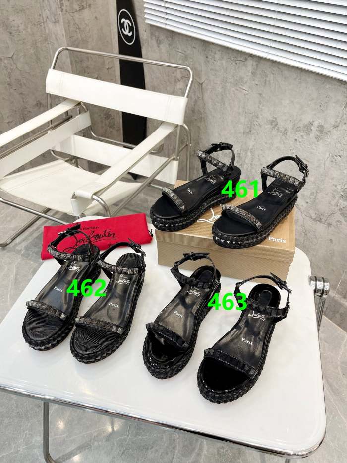 Women Thick-bottomed sandals shoes,heel 6cm, size 34-41, SS98-461-463
