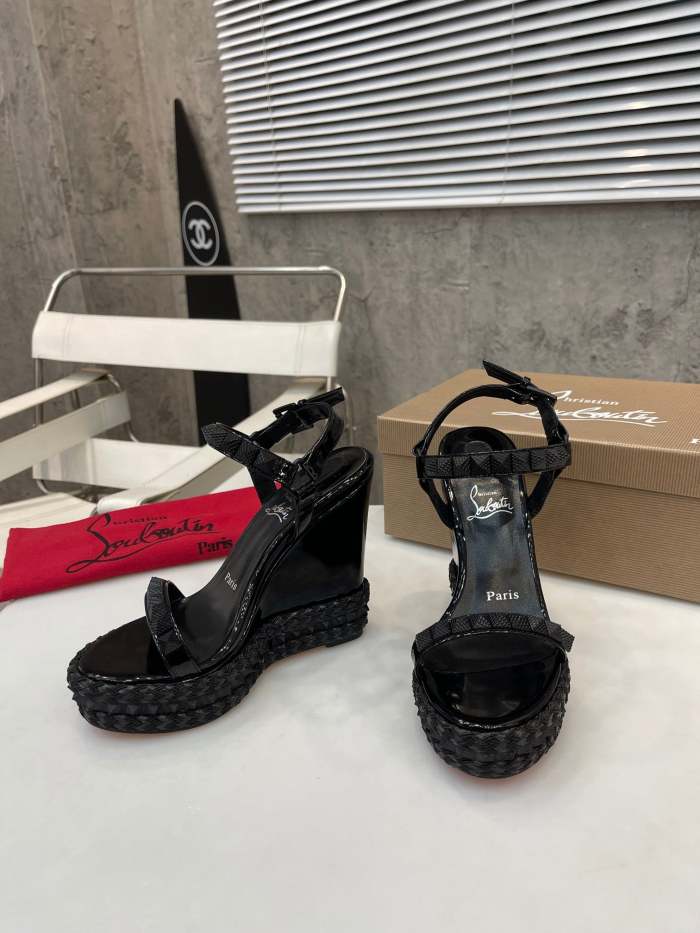 Women Thick-bottomed slipsole sandals shoes,heel 12cm, size 34-41, SS110-424-426