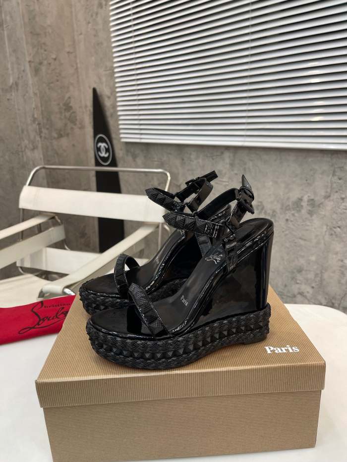 Women Thick-bottomed slipsole sandals shoes,heel 12cm, size 34-41, SS110-424-426