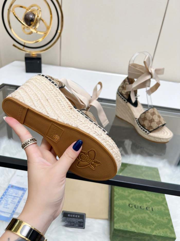 Women Thick-bottomed straw fisherman slipsole sandals shoes, size 35-42, SS98-441