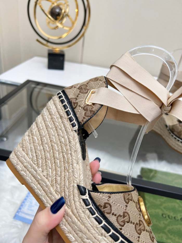 Women Thick-bottomed straw fisherman slipsole sandals shoes, size 35-42, SS98-454