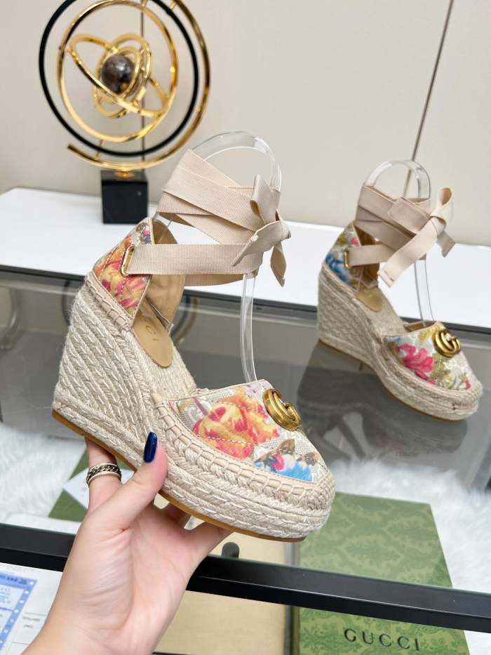 Women Thick-bottomed straw fisherman slipsole sandals shoes, size 35-42, SS98-444