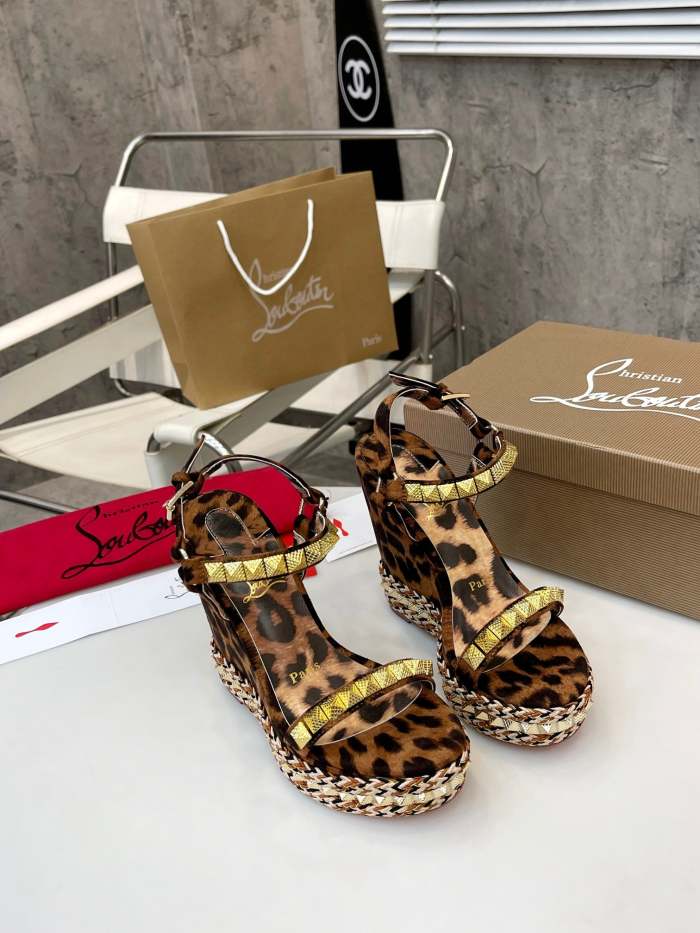 Women Thick-bottomed sandals shoes,heel 12cm or 6cm, size 34-41, SS98-459-460