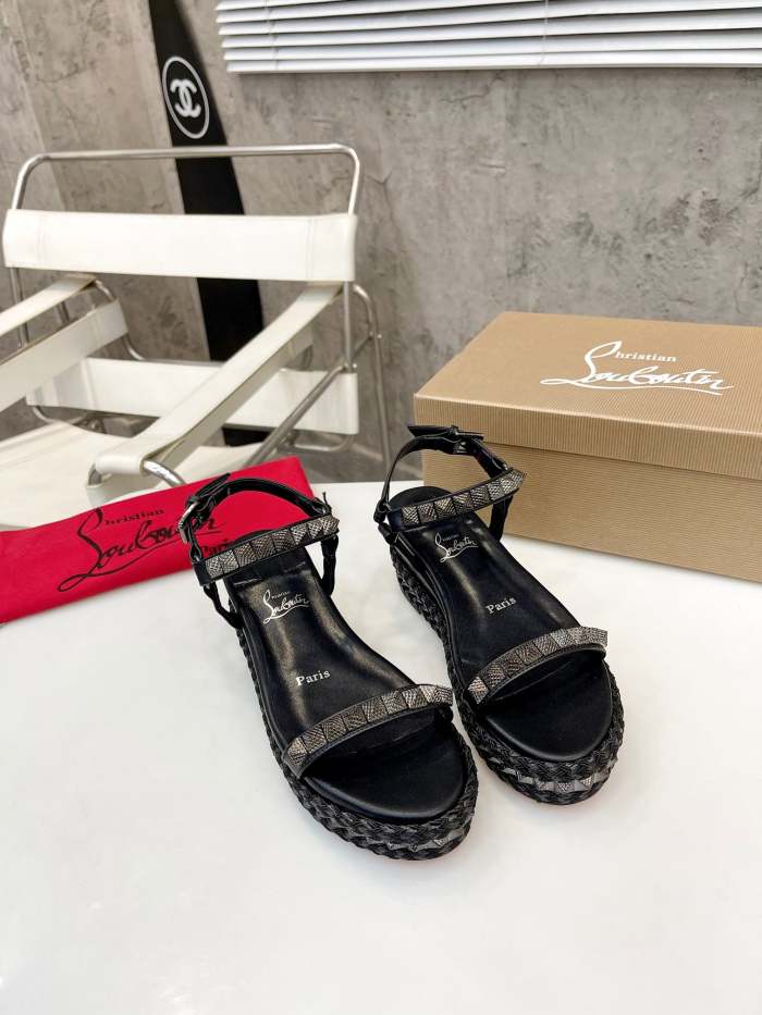 Women Thick-bottomed sandals shoes,heel 6cm, size 34-41, SS98-461-463