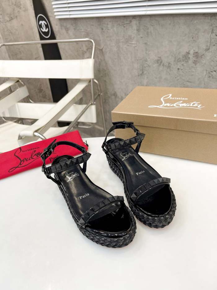 Women Thick-bottomed sandals shoes,heel 6cm, size 34-41, SS98-461-463